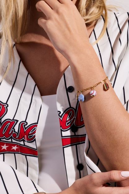 Baseball Charm Bracelet - Alex and Ani