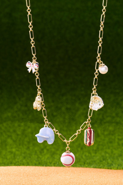 Baseball Multi Charm Necklace - Alex and Ani