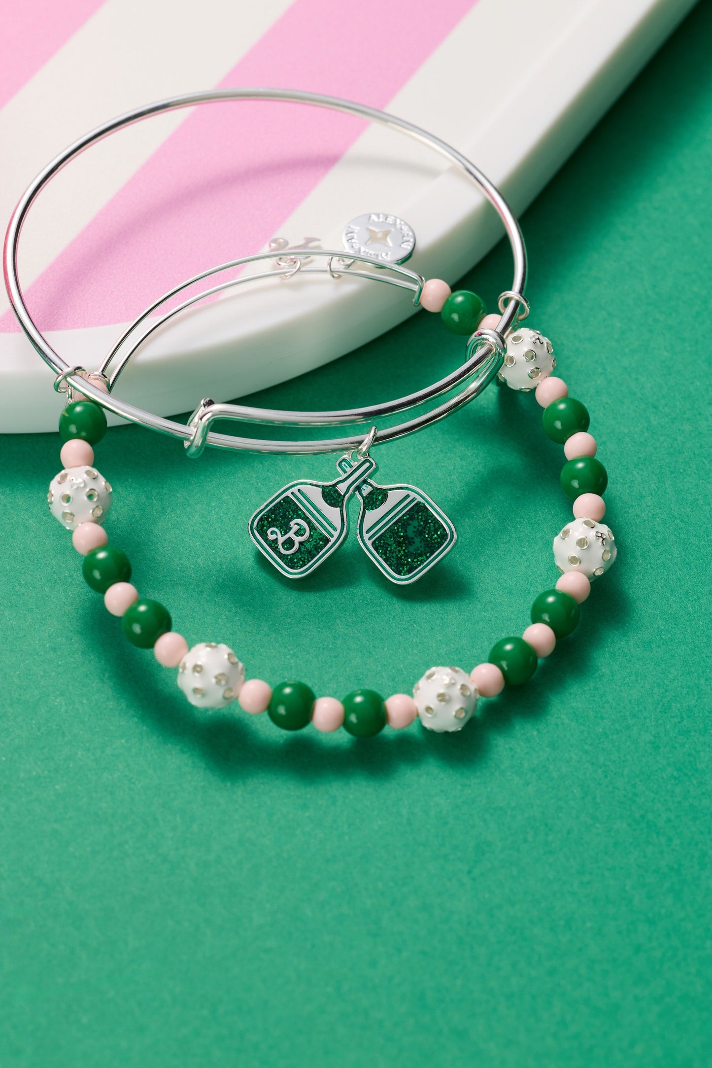 Barbie™ Pickleball Bangle Set of 2 - Alex and Ani