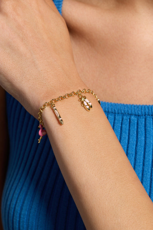 Crayola Tickle Me Pink Charm Bracelet - Alex and Ani