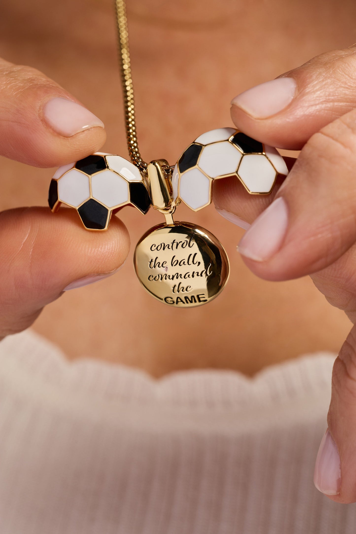Soccer Ball Locket Necklace - Alex and Ani