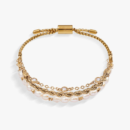 Crystal + Pearl Stranded™ Bracelet Set - Alex and Ani