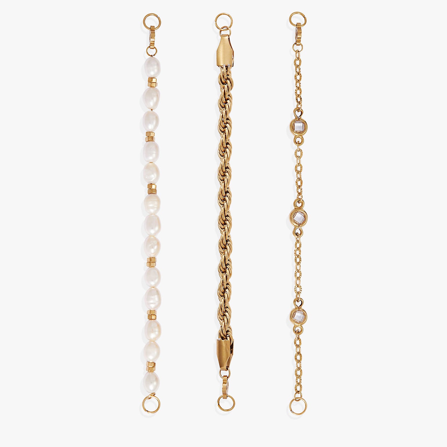 Crystal + Pearl Stranded™ Bracelet Set - Alex and Ani