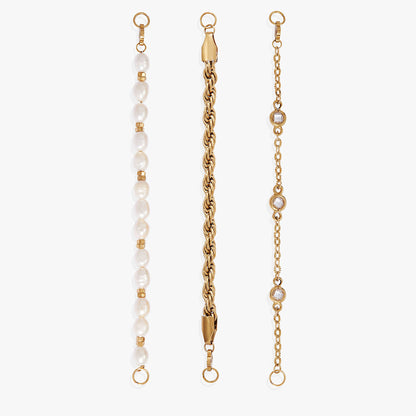 Crystal + Pearl Stranded™ Bracelet Set - Alex and Ani