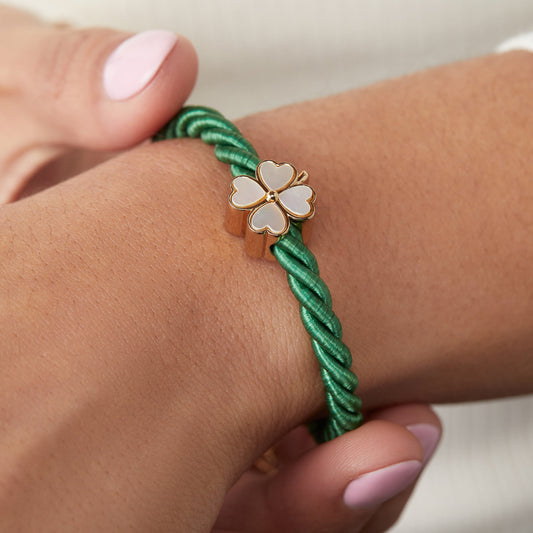 Four Leaf Clover Cord Bracelet - Alex and Ani