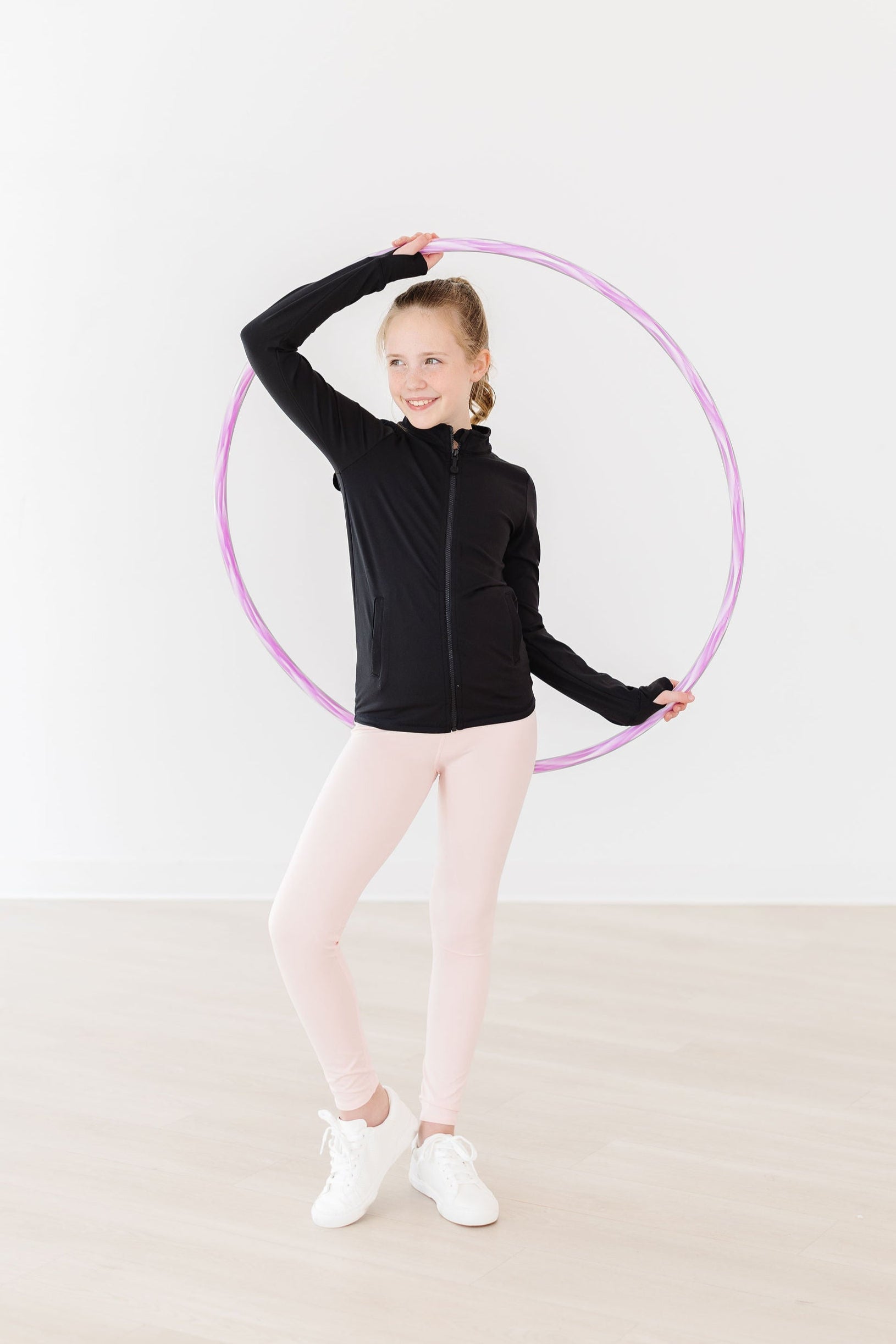Zen Pink Active Legging - Front View