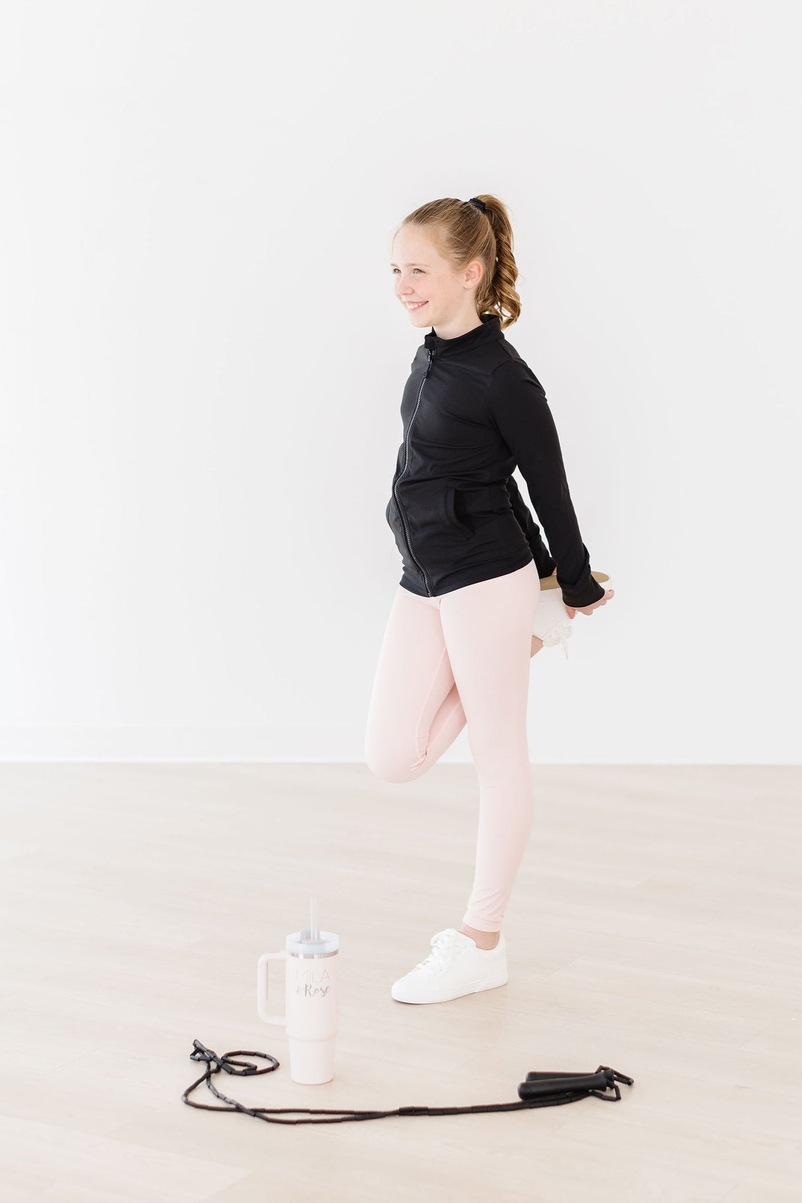 Zen Pink Active Legging - Side View