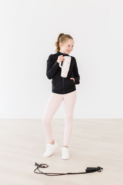 Zen Pink Active Legging - Back View
