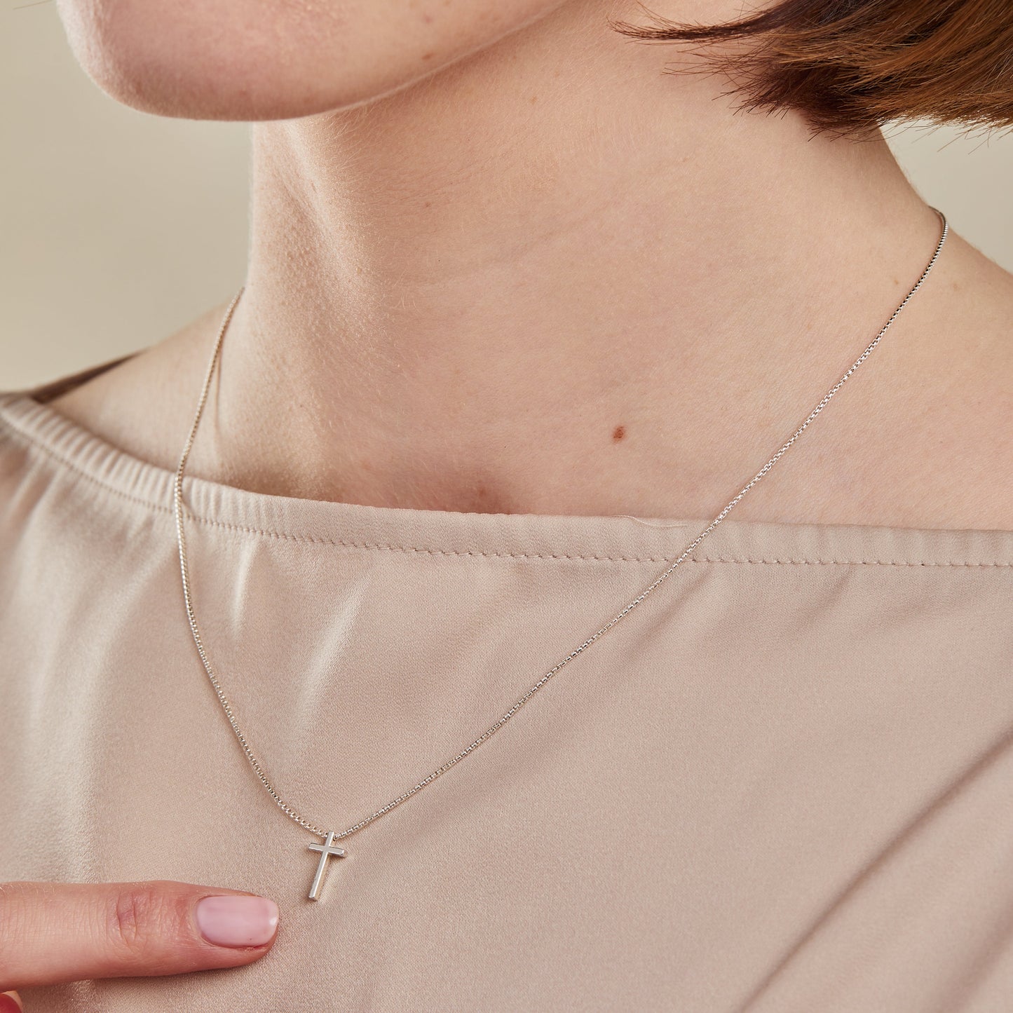 Sterling Silver Cross Necklace - Alex and Ani
