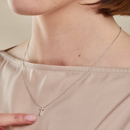 Sterling Silver Cross Necklace - Alex and Ani