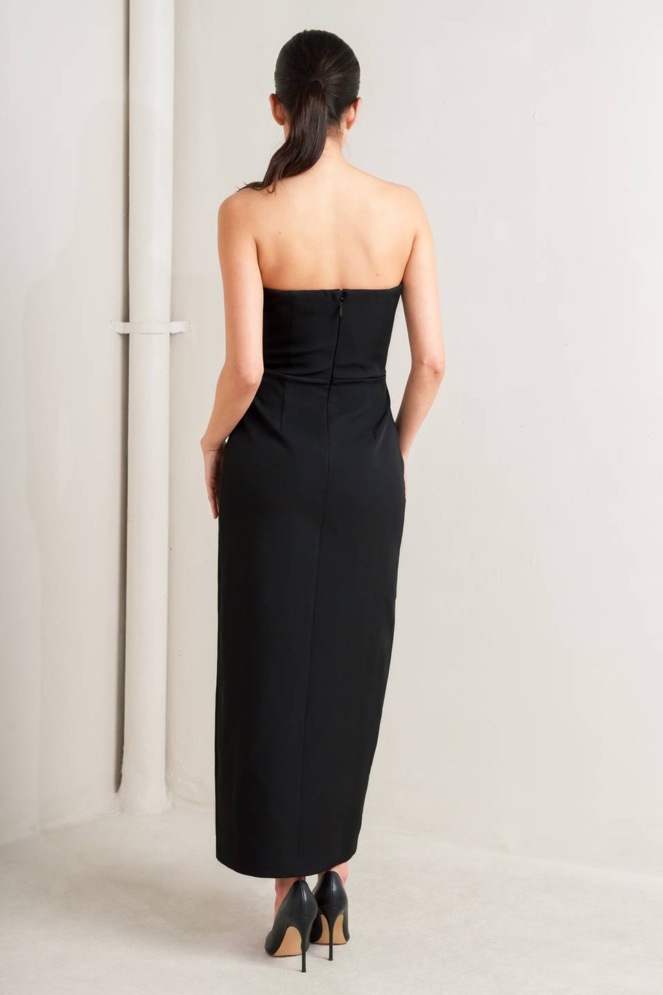 SECRET MOMENT WOVEN MIDI DRESS - Detail View 7
