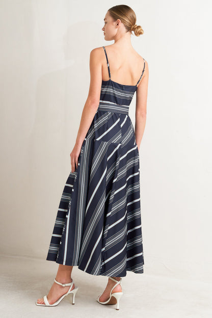 SWEET ESCAPE STRIPE WOVEN MIDI DRESS - Detail View 10
