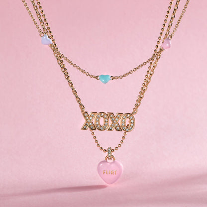 Sweethearts® Triple-Strand Charm Necklace - Alex and Ani - Back View