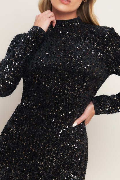 SEQUIN MINI DRESS