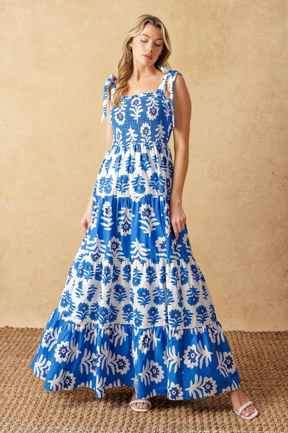 GLAMOUR IN MOTION WOVEN MAXI DRESS - Back View