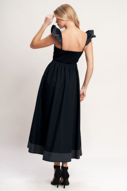 BEAUTIFULLY UNEXPECTED WOVEN MIDI DRESS - Detail View 6