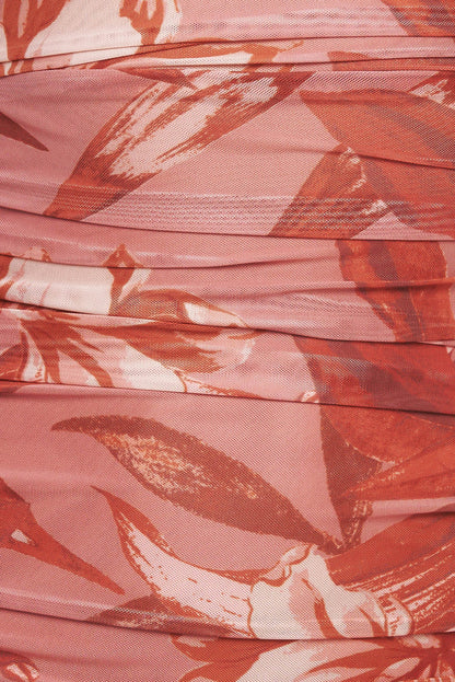 POWER MESH MIDI DRESS