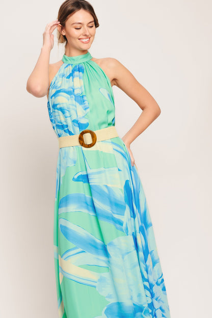 BLUE HORIZON WOVEN MAXI DRESS - Detail View 4