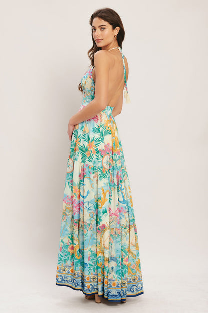 CAPRI SAIL AWAY WOVEN MAXI DRESS