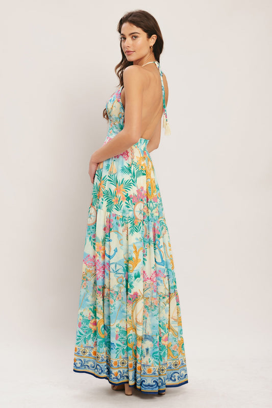 CAPRI SAIL AWAY WOVEN MAXI DRESS