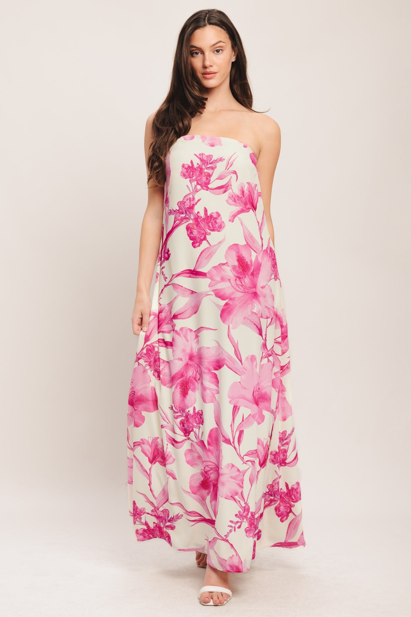SOFT ROSE ESCAPE WOVEN ANKLE DRESS - Detail View 5