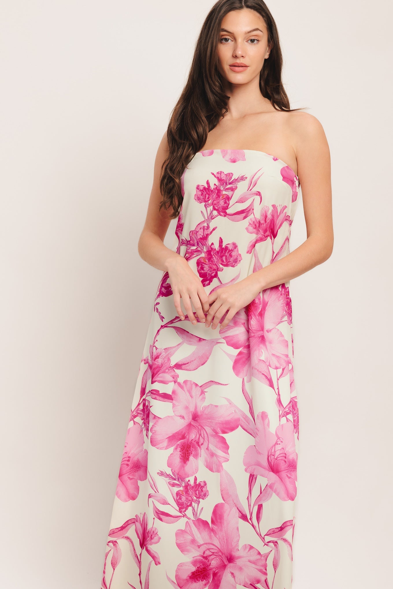 SOFT ROSE ESCAPE WOVEN ANKLE DRESS - Detail View 6