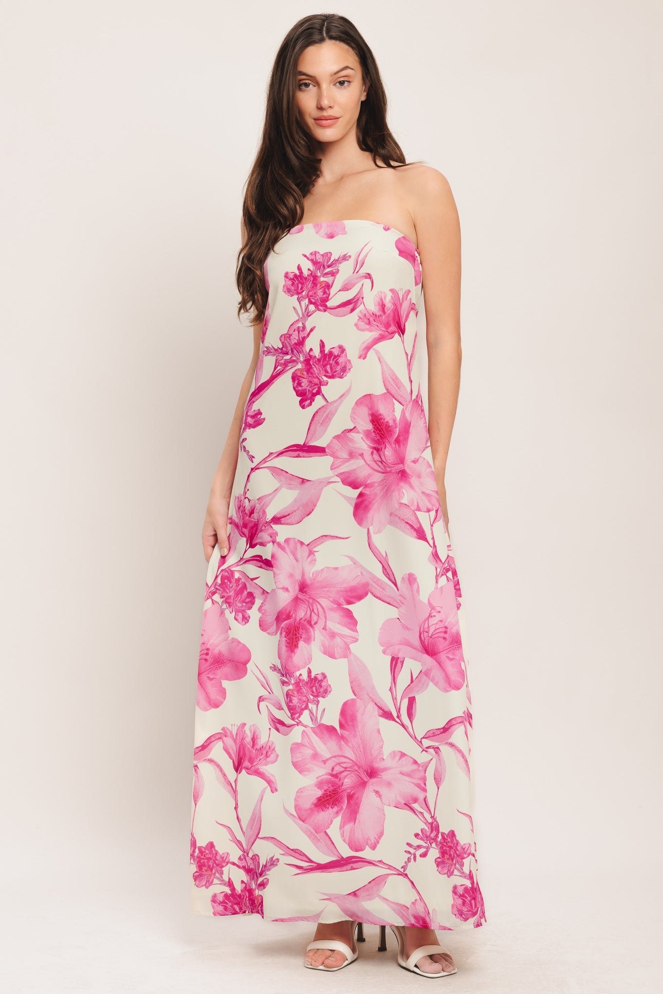 SOFT ROSE ESCAPE WOVEN ANKLE DRESS - Detail View 4