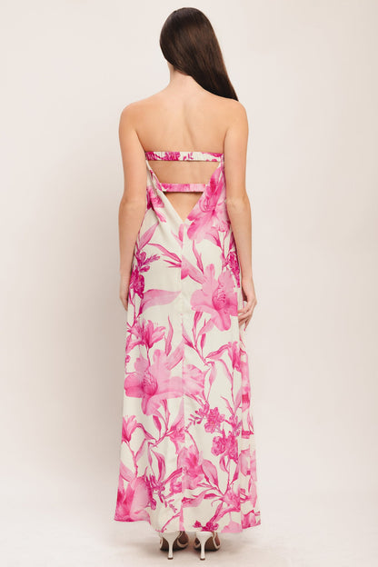 SOFT ROSE ESCAPE WOVEN ANKLE DRESS - Side View