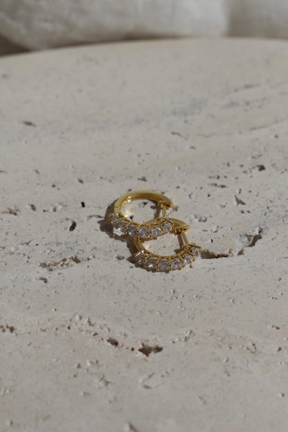 ÉLAN CZ HOOP EARRINGS