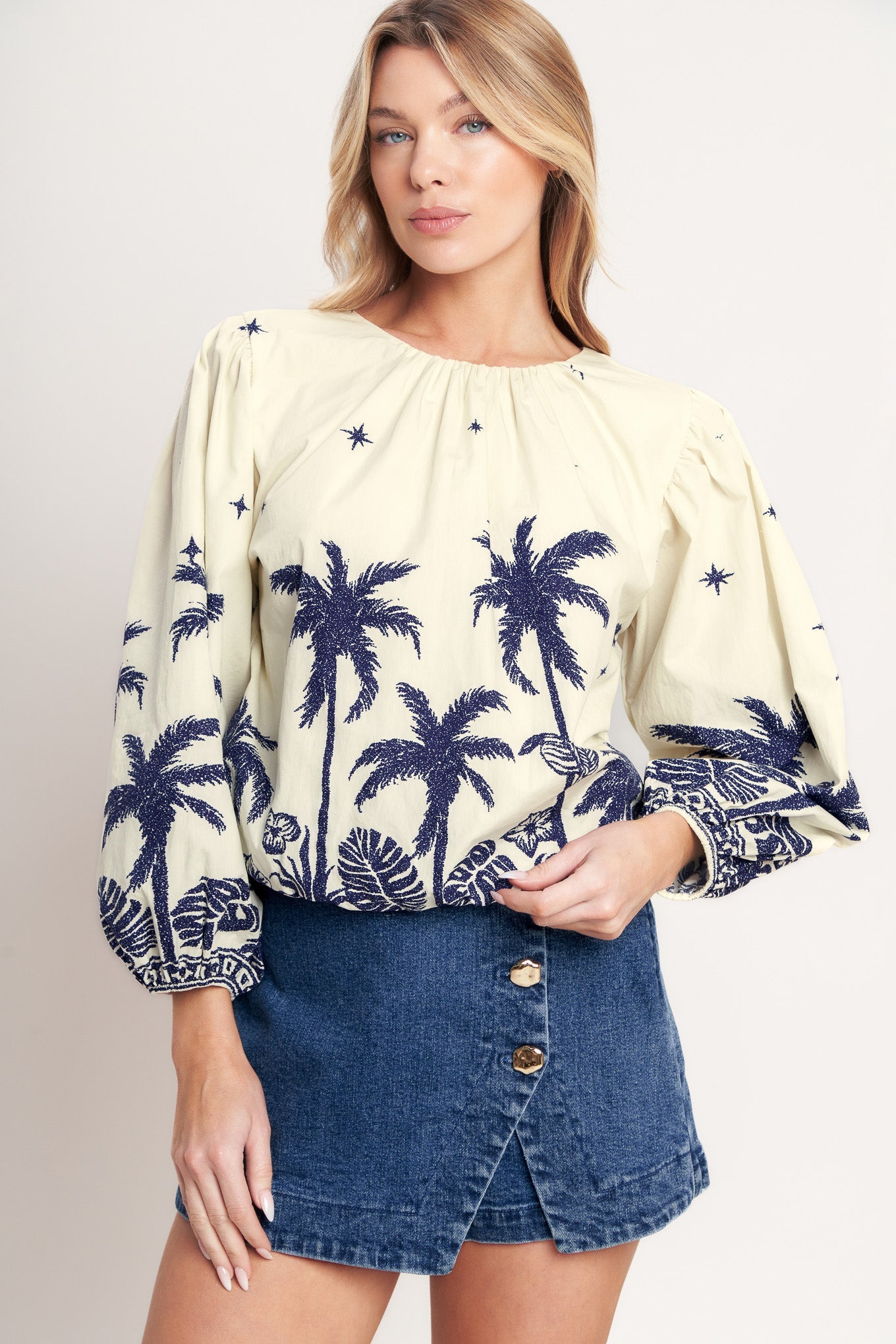 BOHO CONSTELLATION  WOVEN TOP - Side View