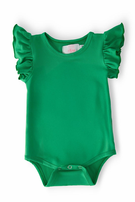 Irish Green Flutter Bodysuit