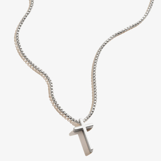 Sterling Silver Cross Necklace - Alex and Ani