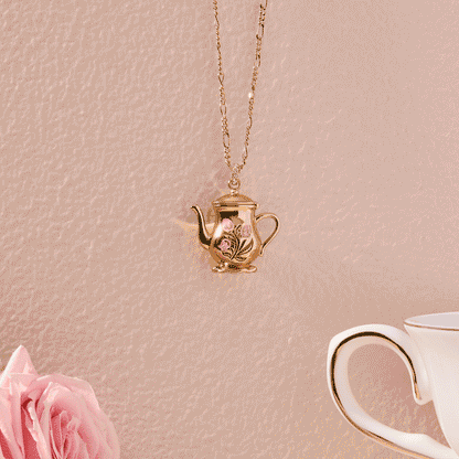 Tea Party Locket Pendant Necklace - Alex and Ani