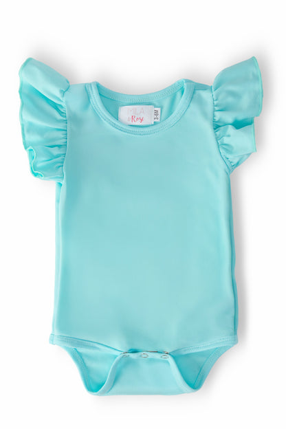 Aqua Flutter Bodysuit