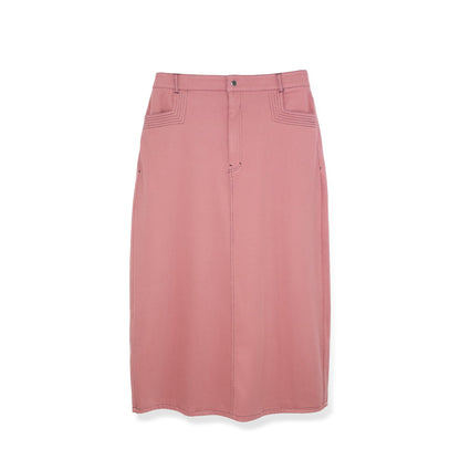 STRETCH DENIM  SKIRT - FOUR COLORS