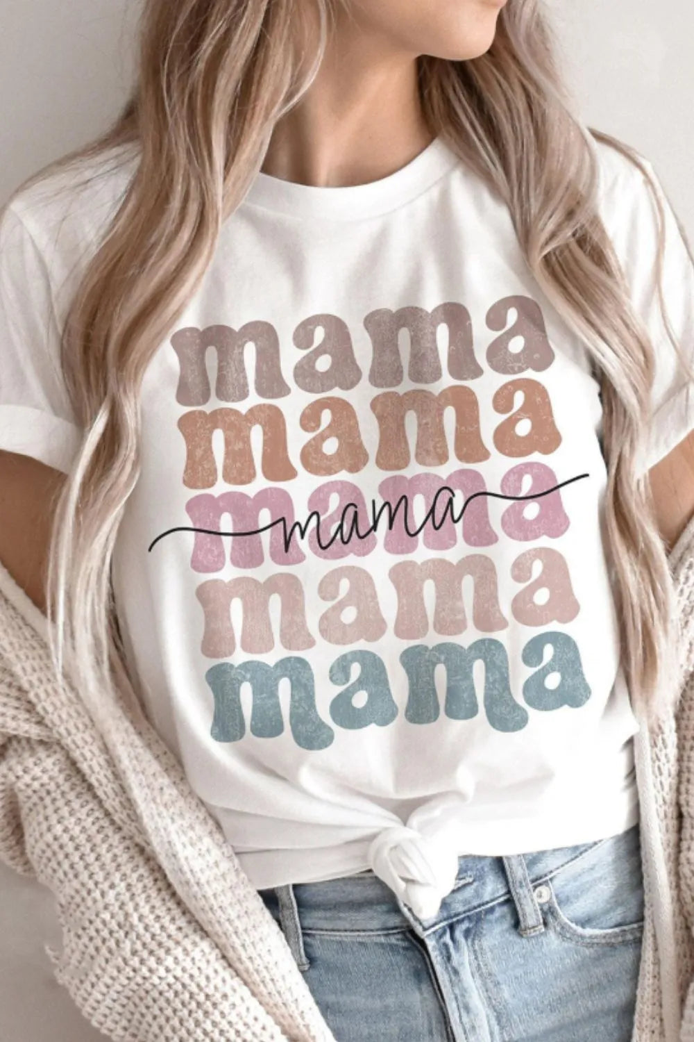 MAMA Crew Neck Tee