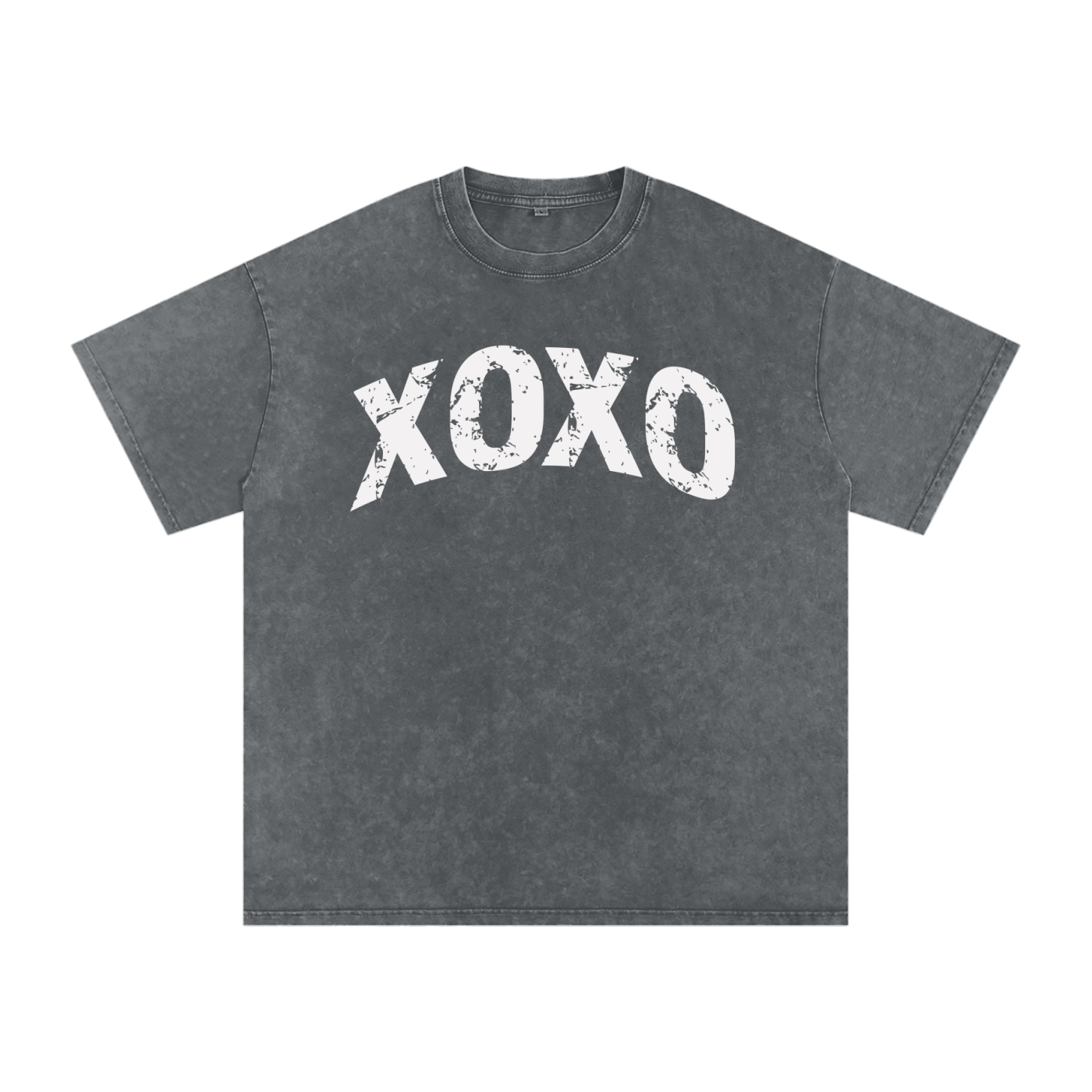 XOXO Vintage-Wash Oversized T-Shirt