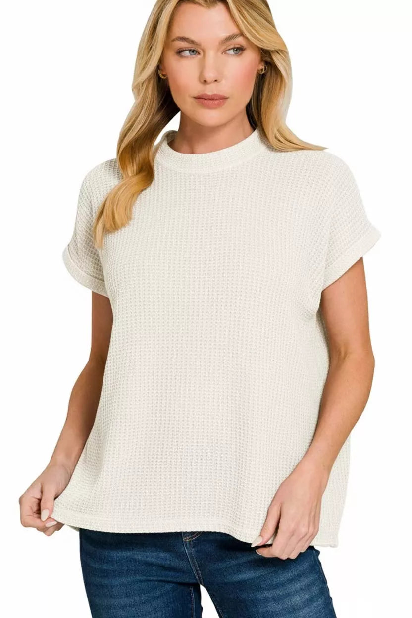 Chenille Cap Sleeve Sweater