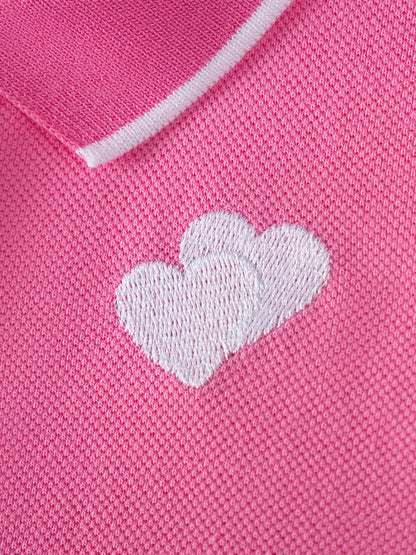Girl's Sleeveless Polo Dress - Detail View 4