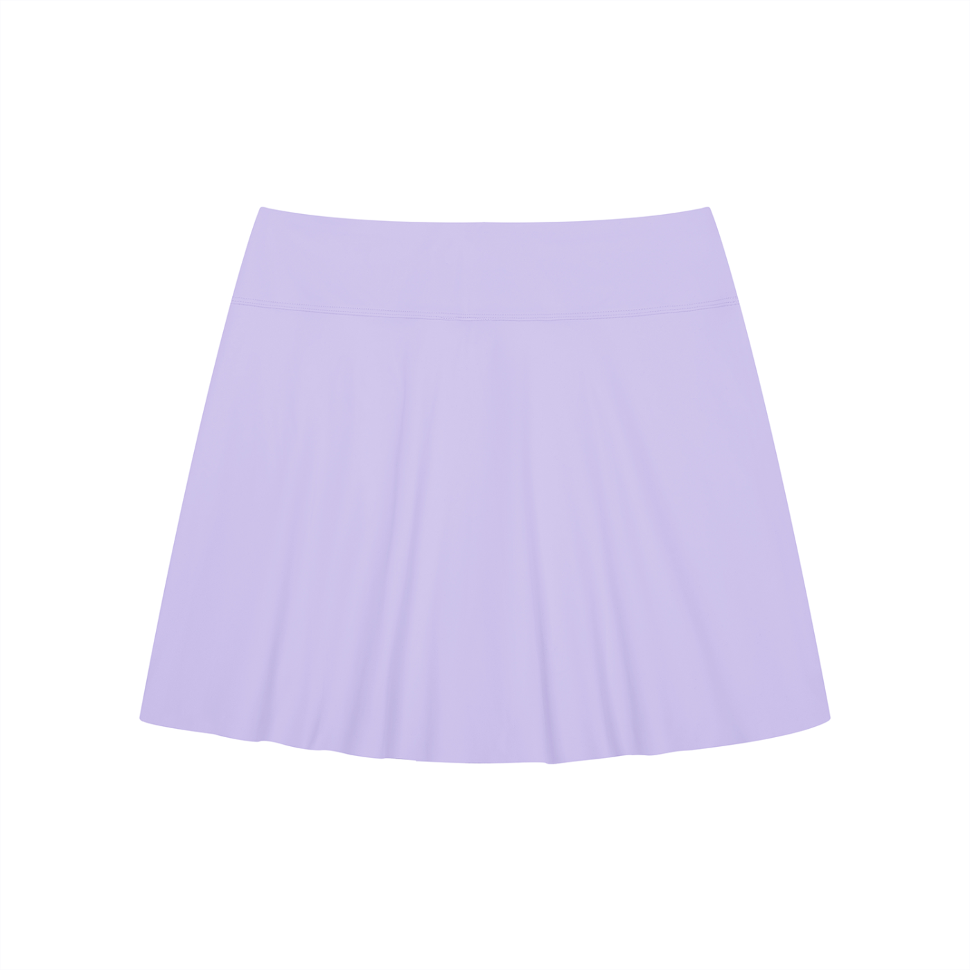 Women's A-Line Contrast Panel Slit Mini Skort