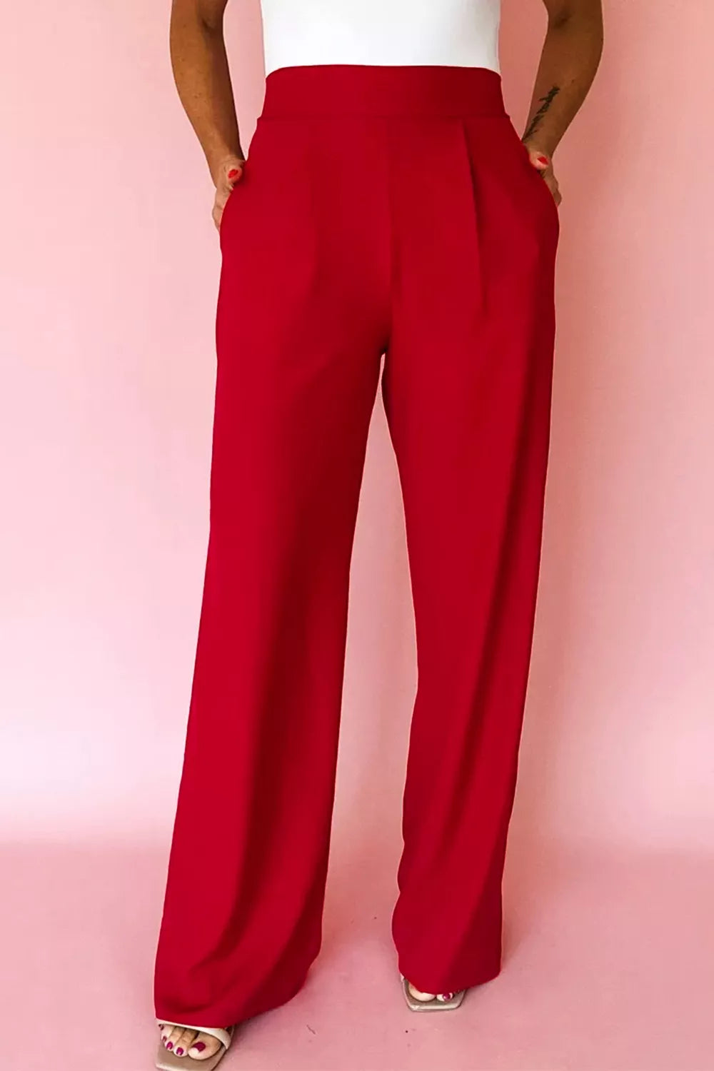 Perfectly Pleated Pull-On Pants