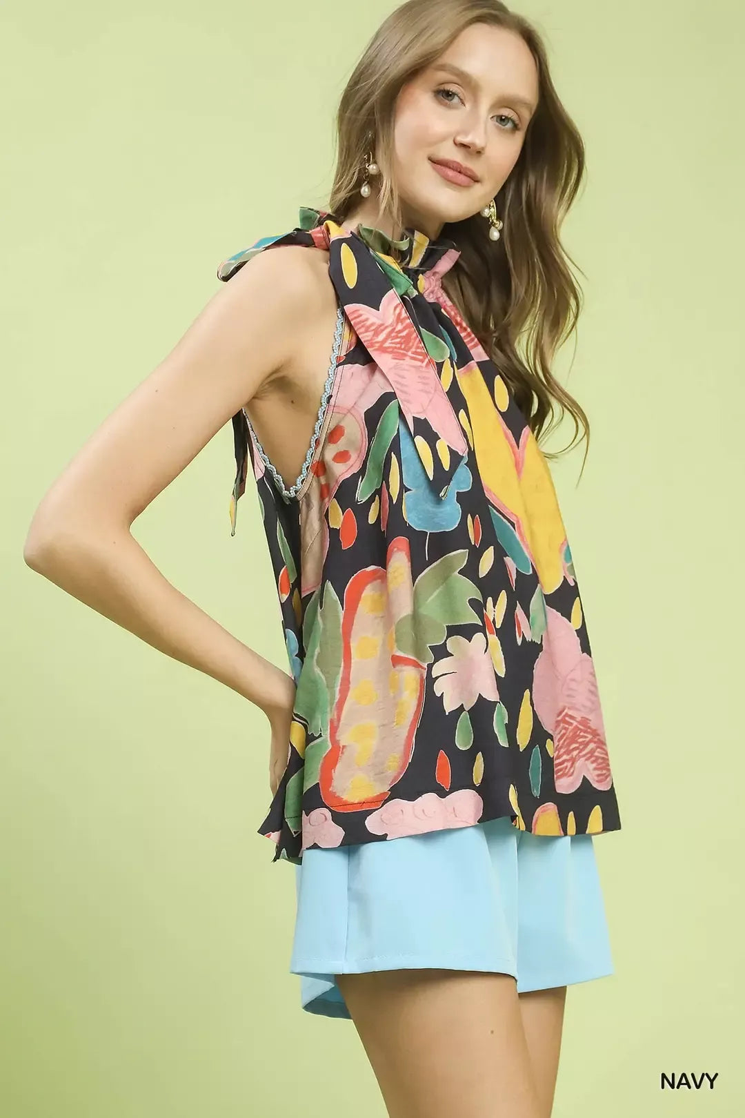Floral Halter Neck Top