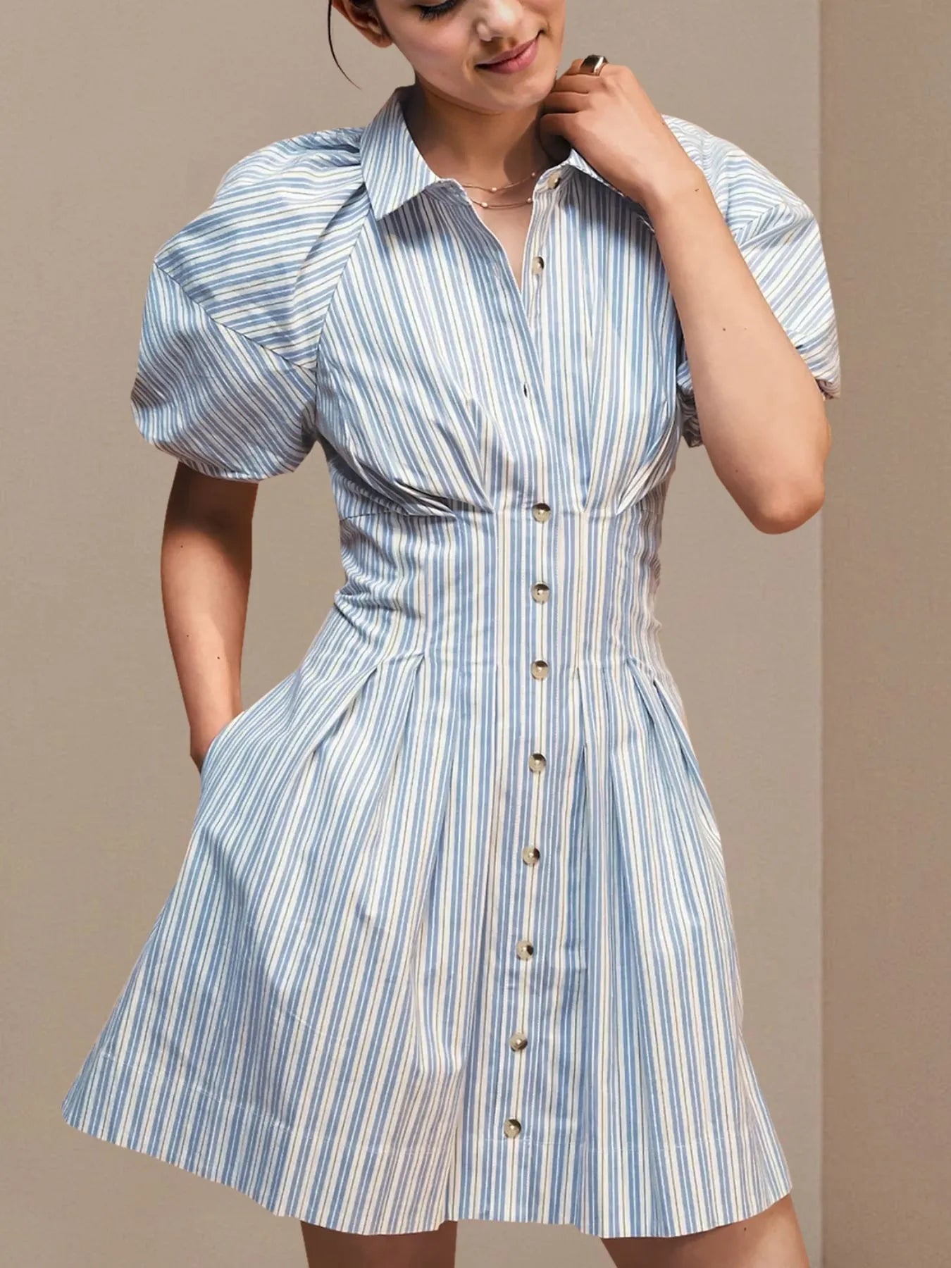 Seaside Charm Shirt Dress