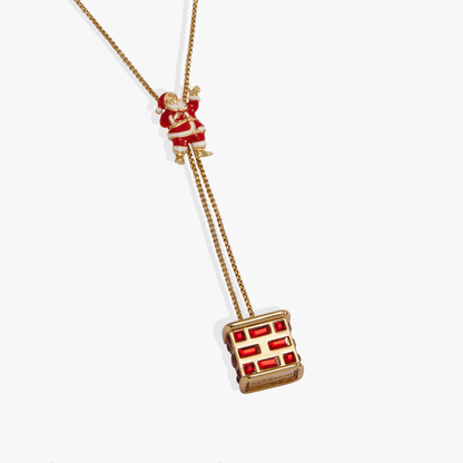 Santa Chimney Slider Necklace