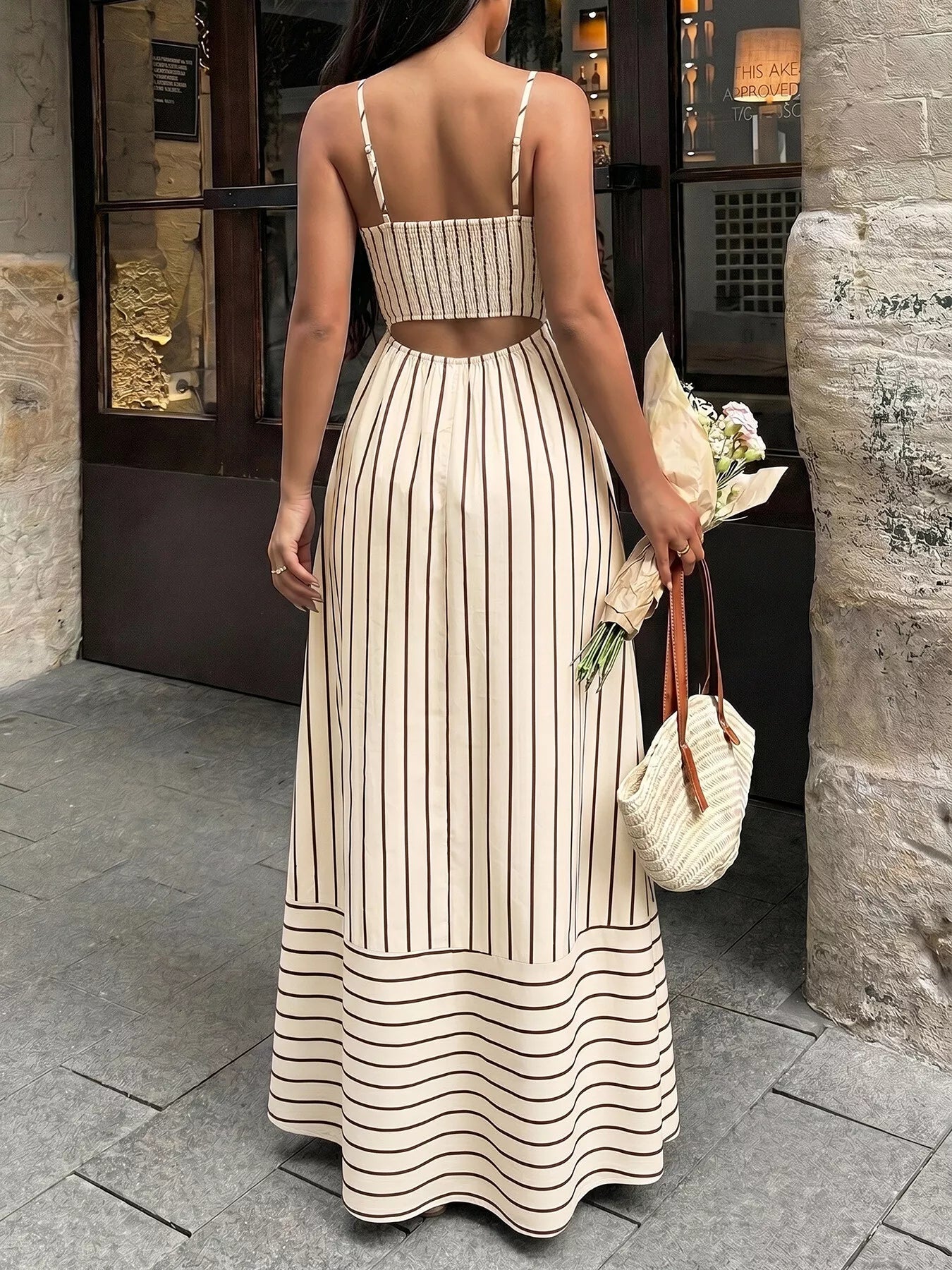 East Coast Stripe Maxi Dress