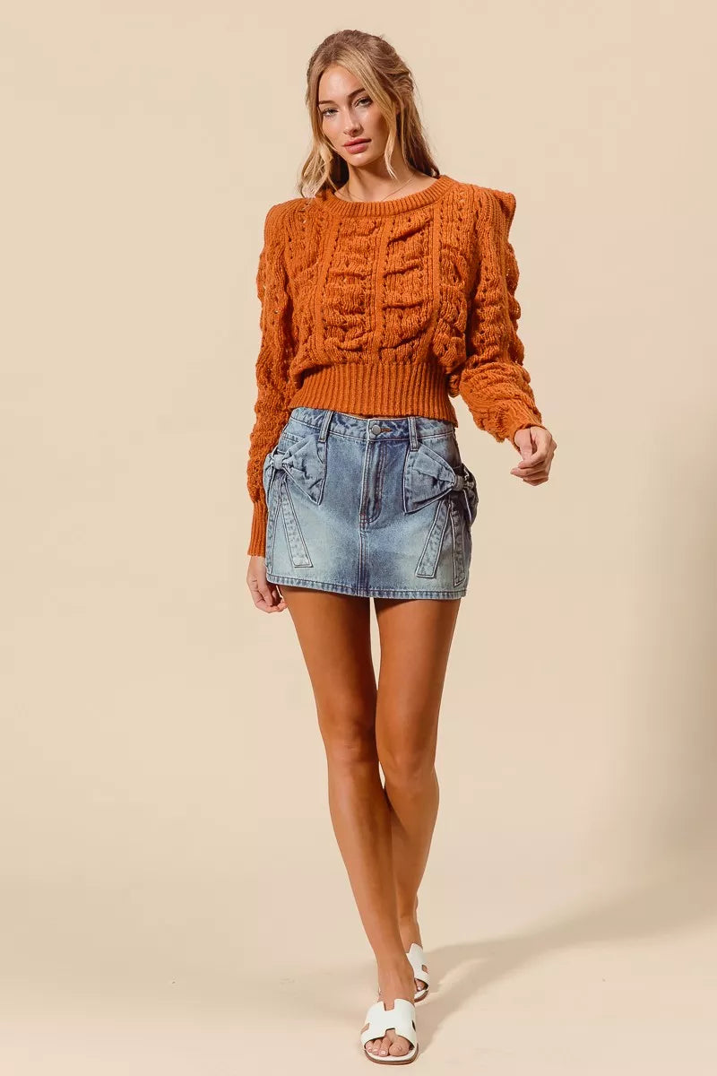 Coquette Denim Mini Skirt