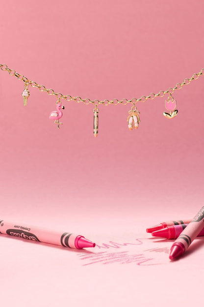 Crayola Tickle Me Pink Charm Bracelet - Alex and Ani