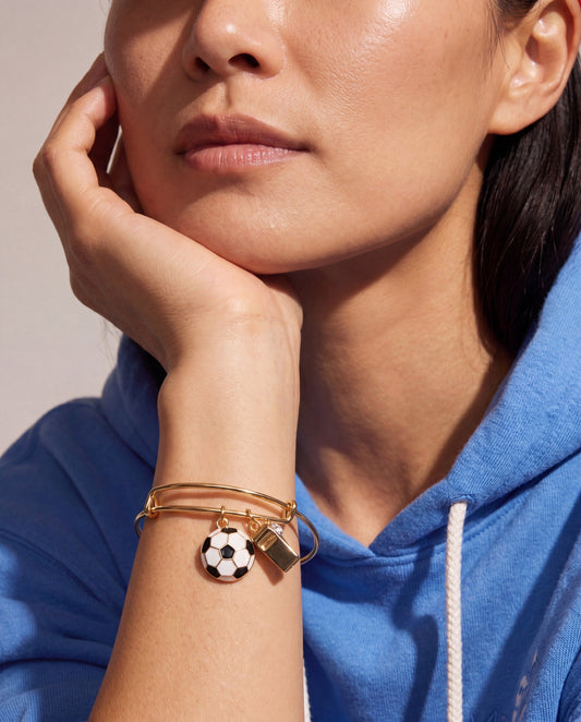 Soccer & Whistle Charm Bangle - Alex and Ani