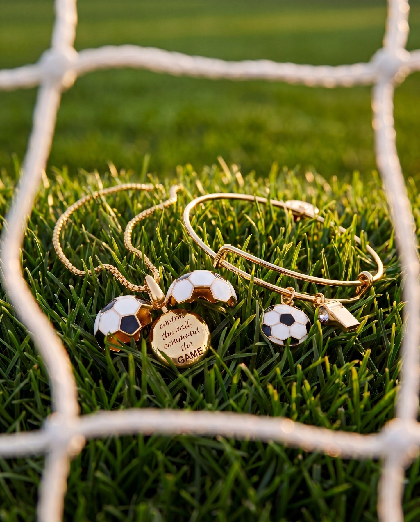 Soccer & Whistle Charm Bangle - Alex and Ani