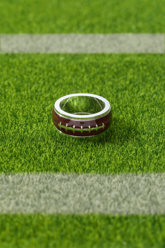 Football Fidget Ring - Back View